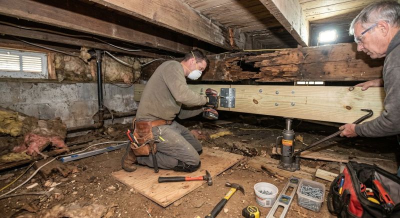 Basement Joist Repair in Wilmington, NC