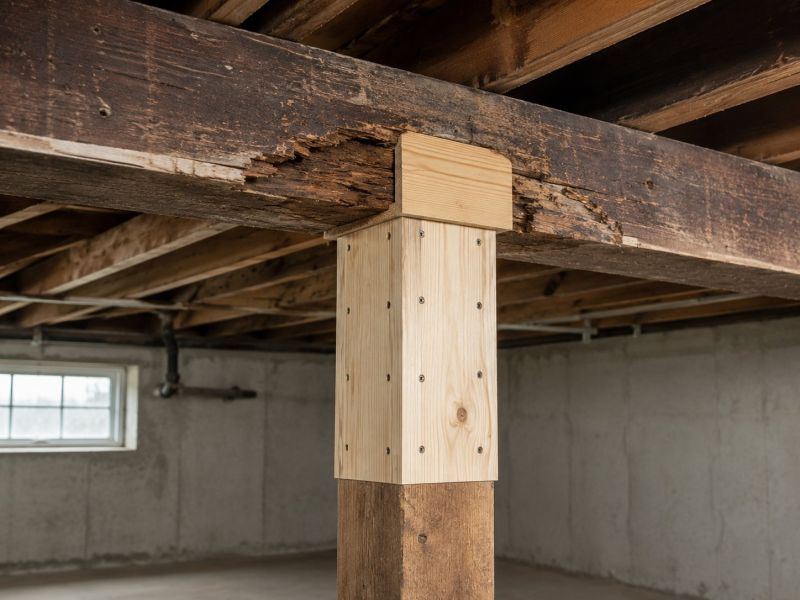 Support Column Replacement in Wilmington, NC